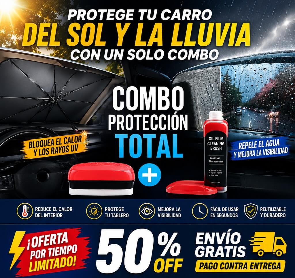 COMBO SOMBRILLA Y LIMPIAVIDRIOS